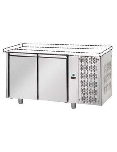 Mesa refrigerada sin encimera con 2 puertas -...