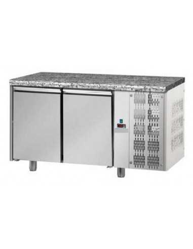 Refrigerated table with granite top and 2 doors...