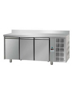 Refrigerated Table with Back Panel and 3 Doors -...