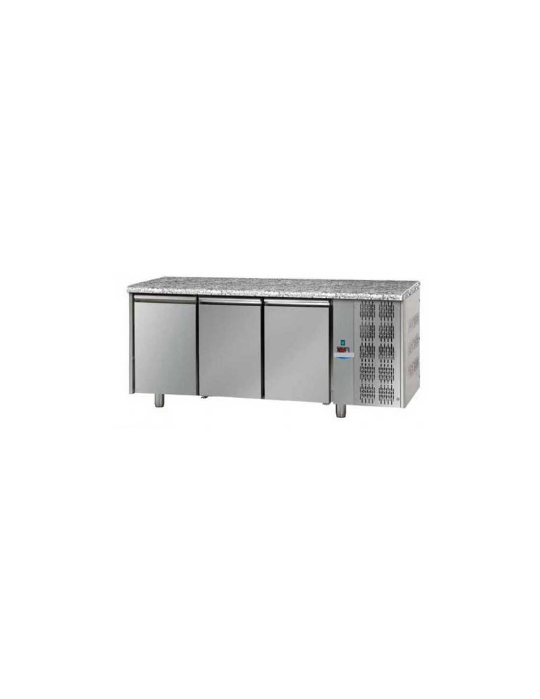 TN stainless steel refrigerated table Model TP03MIDGRA