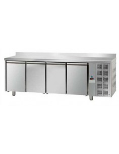 Mesa refrigerada con panel frontal y 4 puertas -...