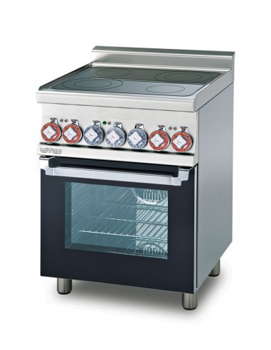 Cocina eléctrica - N. 4 placas - horno eléctrico - cm 60 x 60 x 90 h