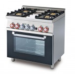Cucina a gas - N. 4 Fuochi - Forno elettrico con grill - Dimensioni cm 80 x 60 x 90 h