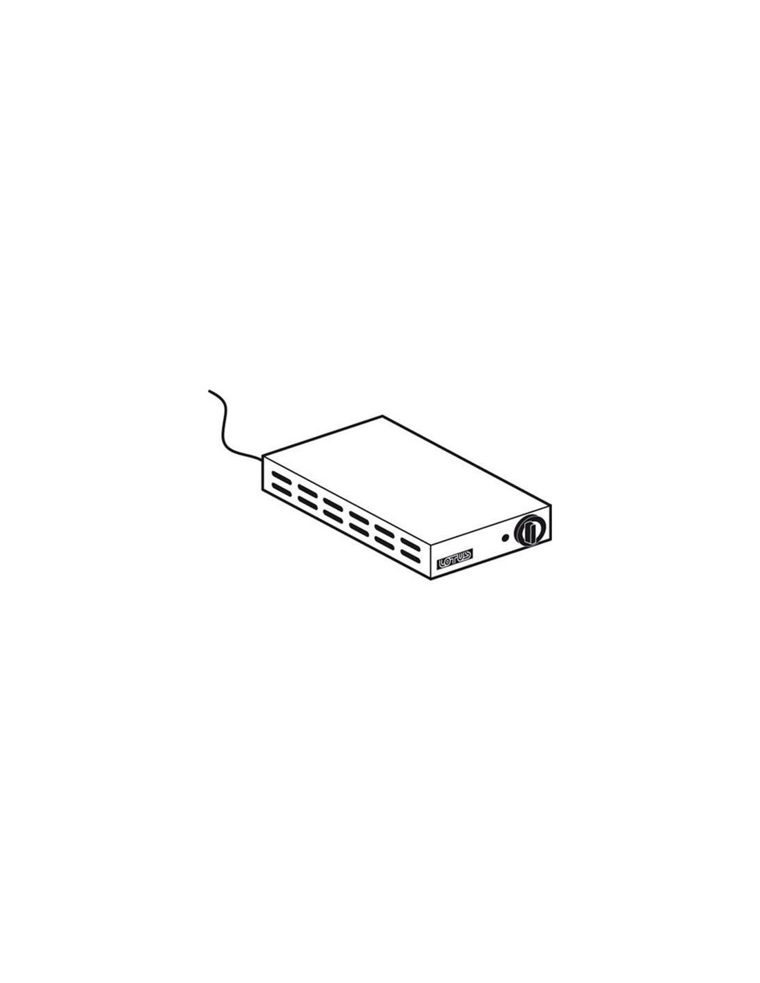 Calefactor de compartimento de cocina - Energía total: kW 0,75 - Tensión: 230 V - Dimensiones cm 32 x 48,5 x 8