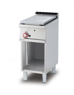 Professional gas stove - Plate with open compartment - cm 40 x 70.5 x 90 h