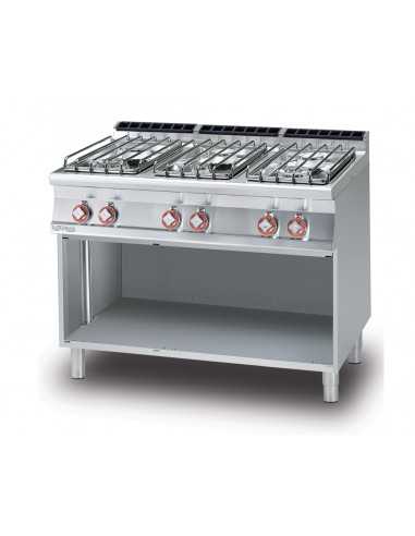 Gas cooker - N. 6 fires - cm 120 x 70,5 x 90 h