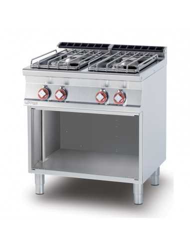 Cocina de gas - N. 4 incendios - cm 80 x 70,5 x 90 h