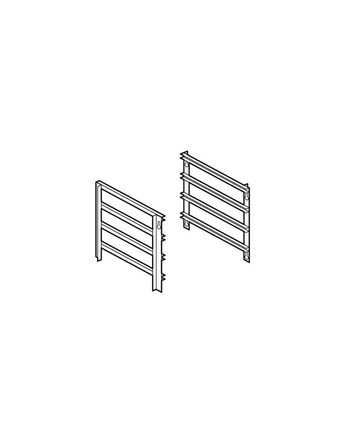 Doors for compartment and worktop - No. 4 floors - Interasse cm 7