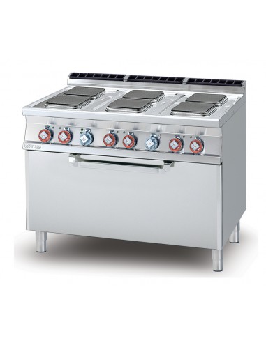 Electric kitchen - N. 6 plates - Static electric oven - cm 120 x 70,5 x 90 h