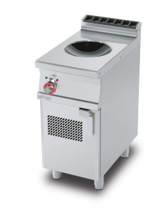 Professional induction cooktop ''Wok'' - 1 cooking zone Power kW 5 - cm 40 x 70.5 x 90 h