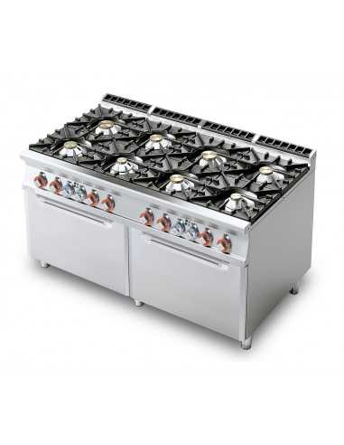 Professional gas range with 8 burners - N. 2...