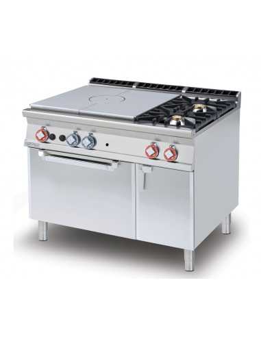 Professional gas stove with 2 burners +...
