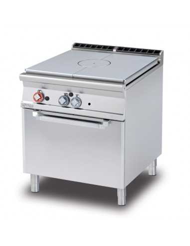 Professional gas stove - Plate - Static gas...