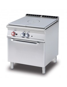 Professional gas stove - Plate - Static electric oven - cm 80 x 90 x 90 h