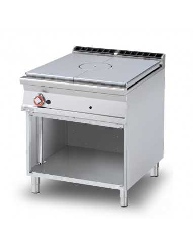 Professional gas stove - Plate - cm 80x90x90h