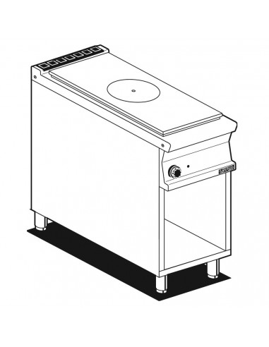 Gas cooker - Plate - cm 40 x 90 x 90 h
