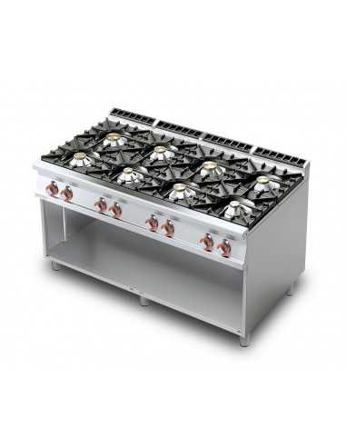 Cocina profesional de gas con 8 fogones - cm...