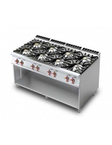 Gas cooker - N. 8 fires - cm 160 x 90 x 90 h