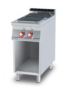 Electric kitchen Professional model with 2 square plates - cm 40 x 90 x 90 h