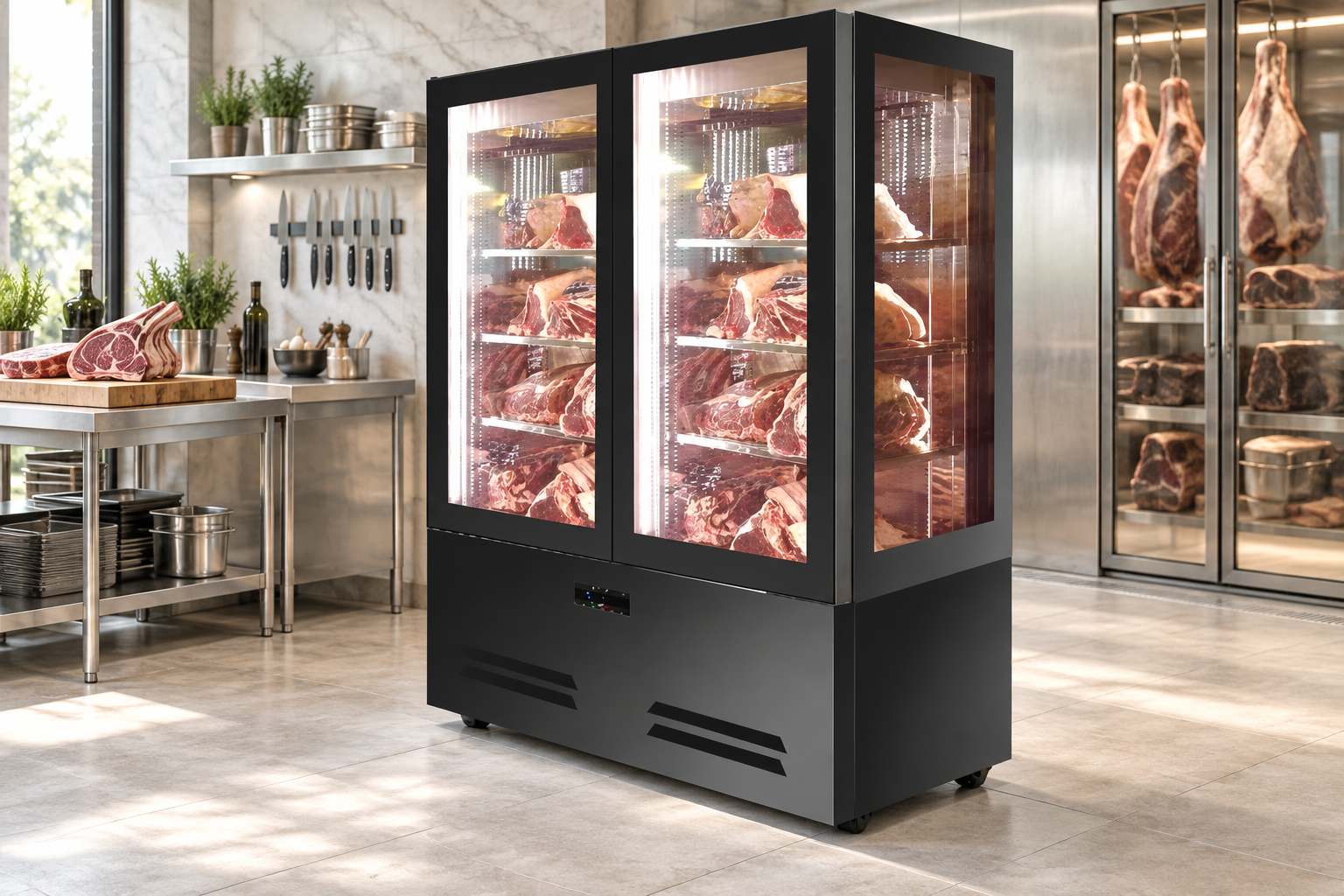 Professional meat dry-ageing cabinet
