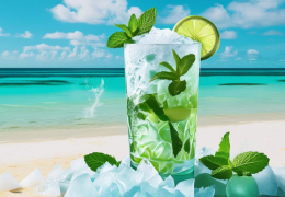 Here is a cool and refreshing cocktail that uses crushed ice: Frozen Mojito.