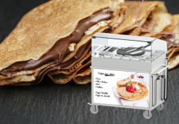 ¡Lleva la magia de las crepes a todas partes con nuestro carrito profesional!